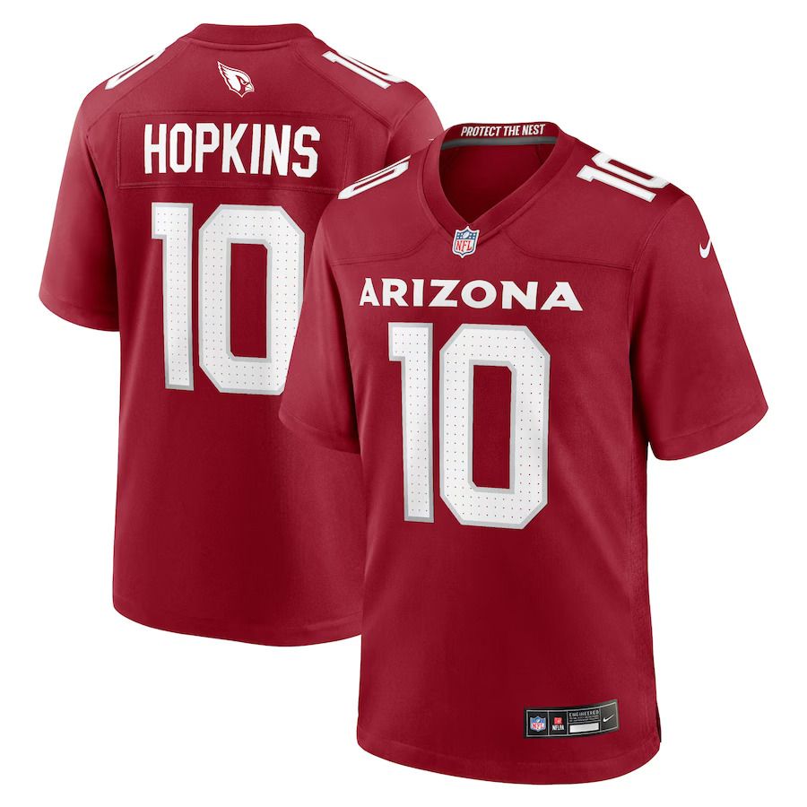 Men Arizona Cardinals 10 DeAndre Hopkins Nike Cardinal Game Player NFL Jersey
